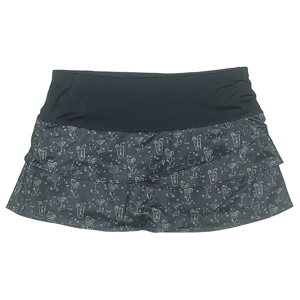 Lucky in Love navy blue tennis skort martinis Fiesta Scallop Skirt sz medium